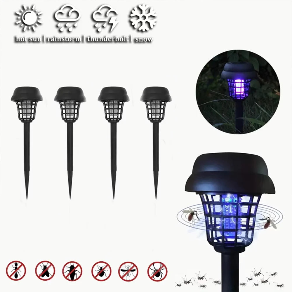 Solar Mosquito Zapper Light – Outdoor Garden Stake Lamp, UV Insect Killer, Solar Powered