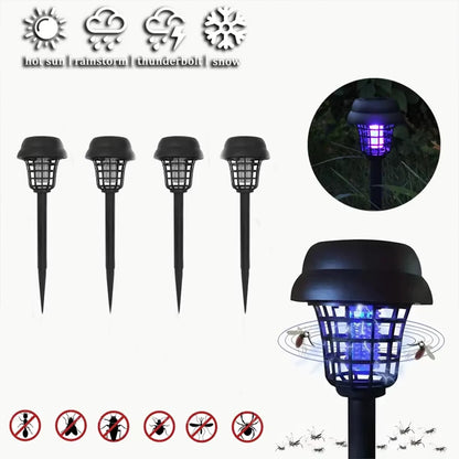 Solar Mosquito Zapper Light – Outdoor Garden Stake Lamp, UV Insect Killer, Solar Powered