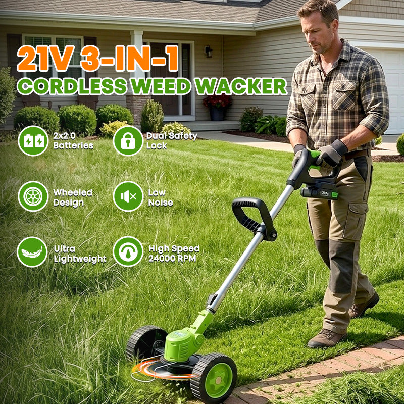 3 In 1 Lawn Mower, Garden Tool (Mower, Trimmer, Edger)