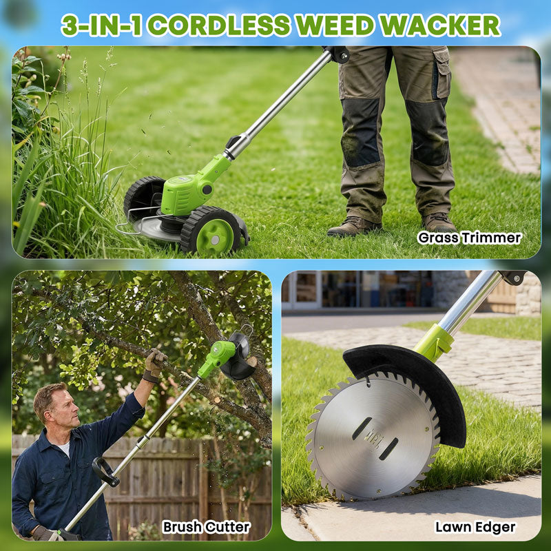 3 In 1 Lawn Mower, Garden Tool (Mower, Trimmer, Edger)
